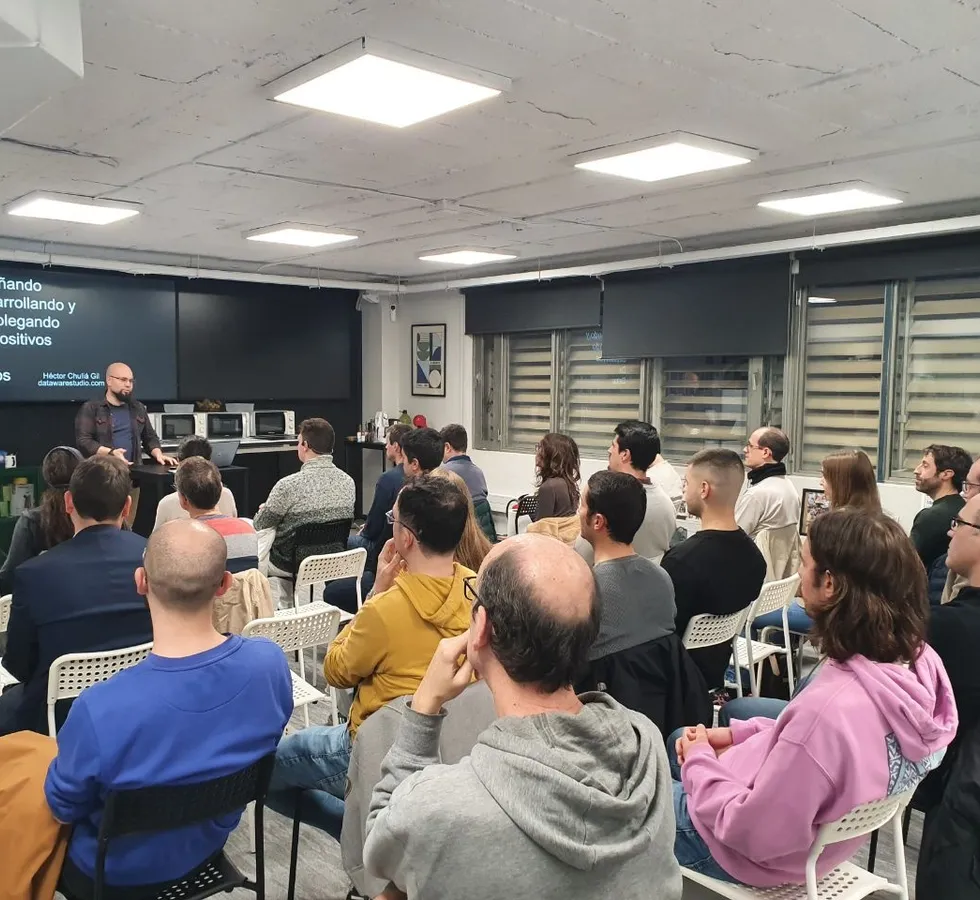 Charla en un evento de Python Valencia