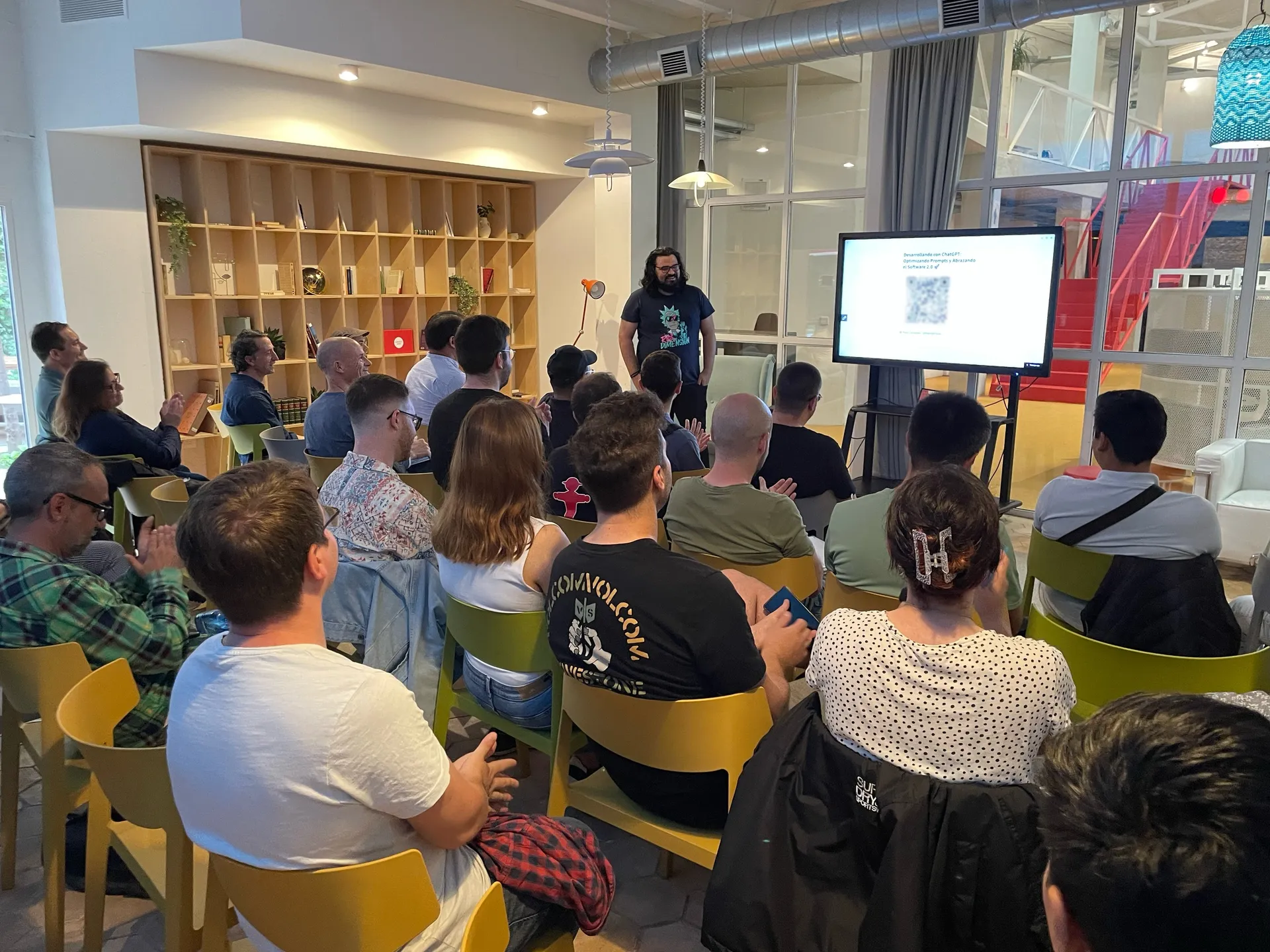 Charla en un evento de Python Valencia